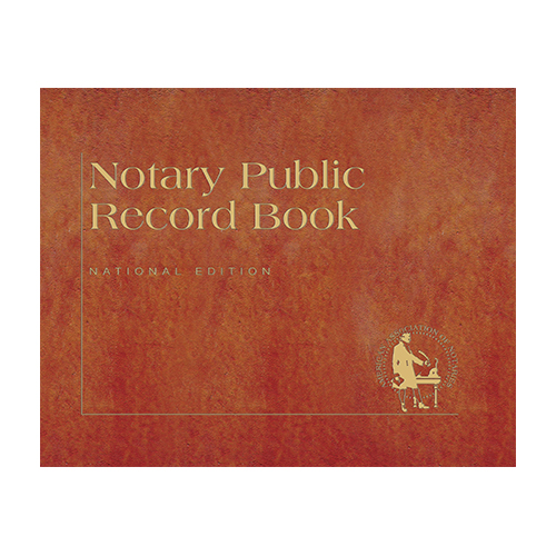 Idaho Notary Public Record Book (Journal ) - Traditional Brown Cover