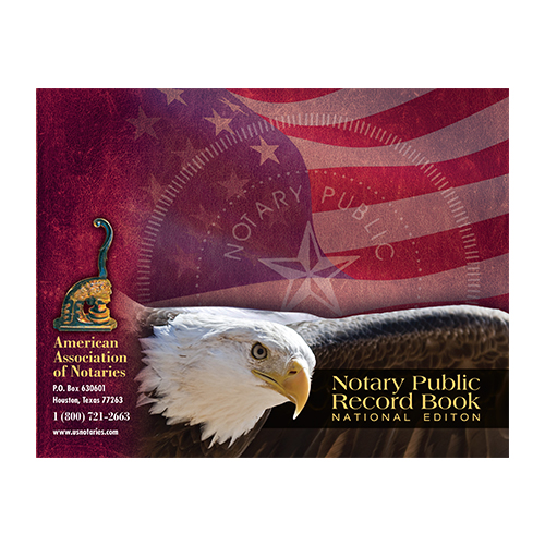 Idaho Notary Public Record Book (Journal ) - Eagle & U.S. Flag Cover